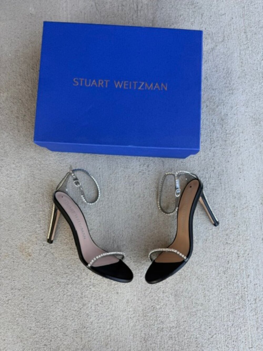 stuart Weitzman nudist glam new